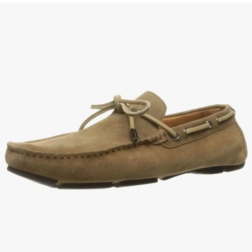 Bruno Magli Morotta Slip On Loafers Suede Mens Sand Size 10.5